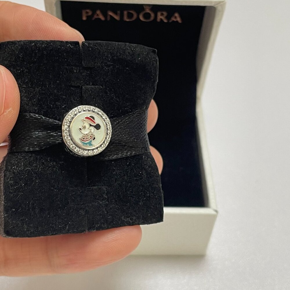 Disney Parks Pandora EPCOT Canada World Showcase Mickey Mouse Button Charm Park